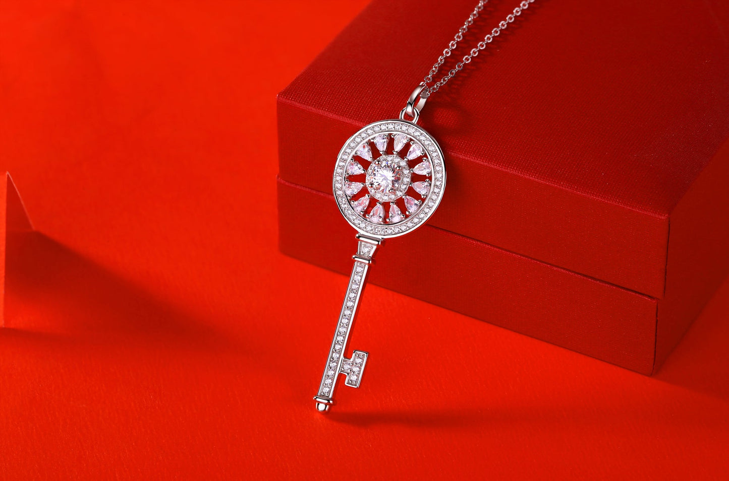 Moissanite Necklace 925 Sterling Silver-Necklace-DH COMPANY-0.5 ct-Dreamhjewlry