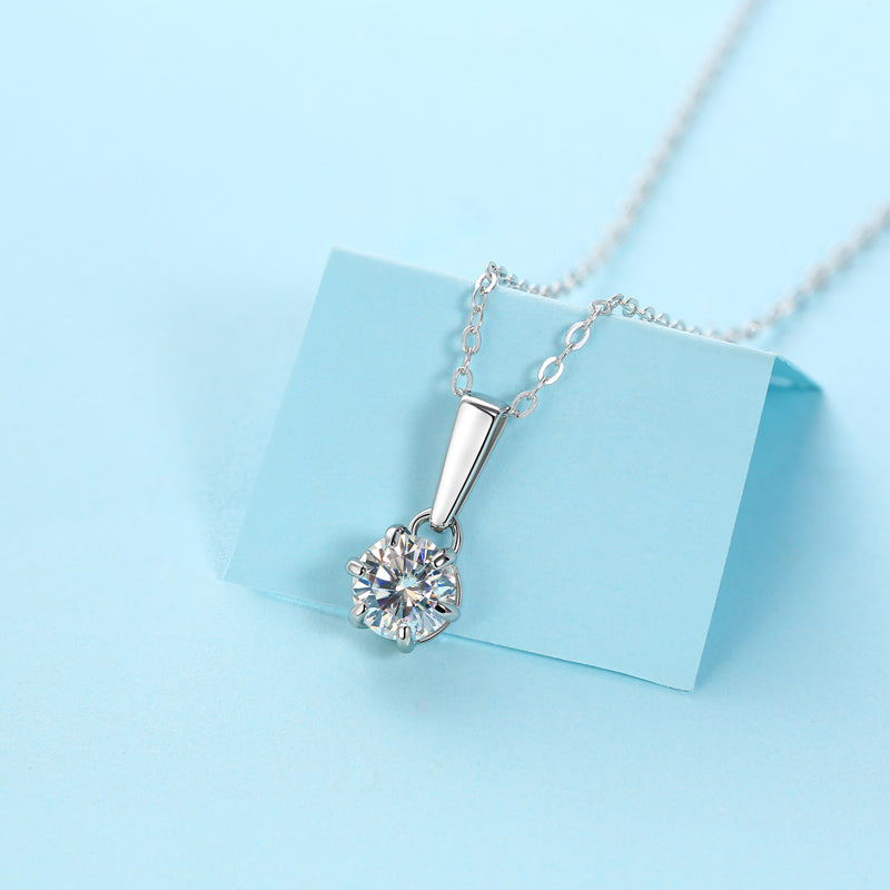 Moissanite Necklace 925 Sterling Silver-Necklace-DH COMPANY-Dreamhjewlry