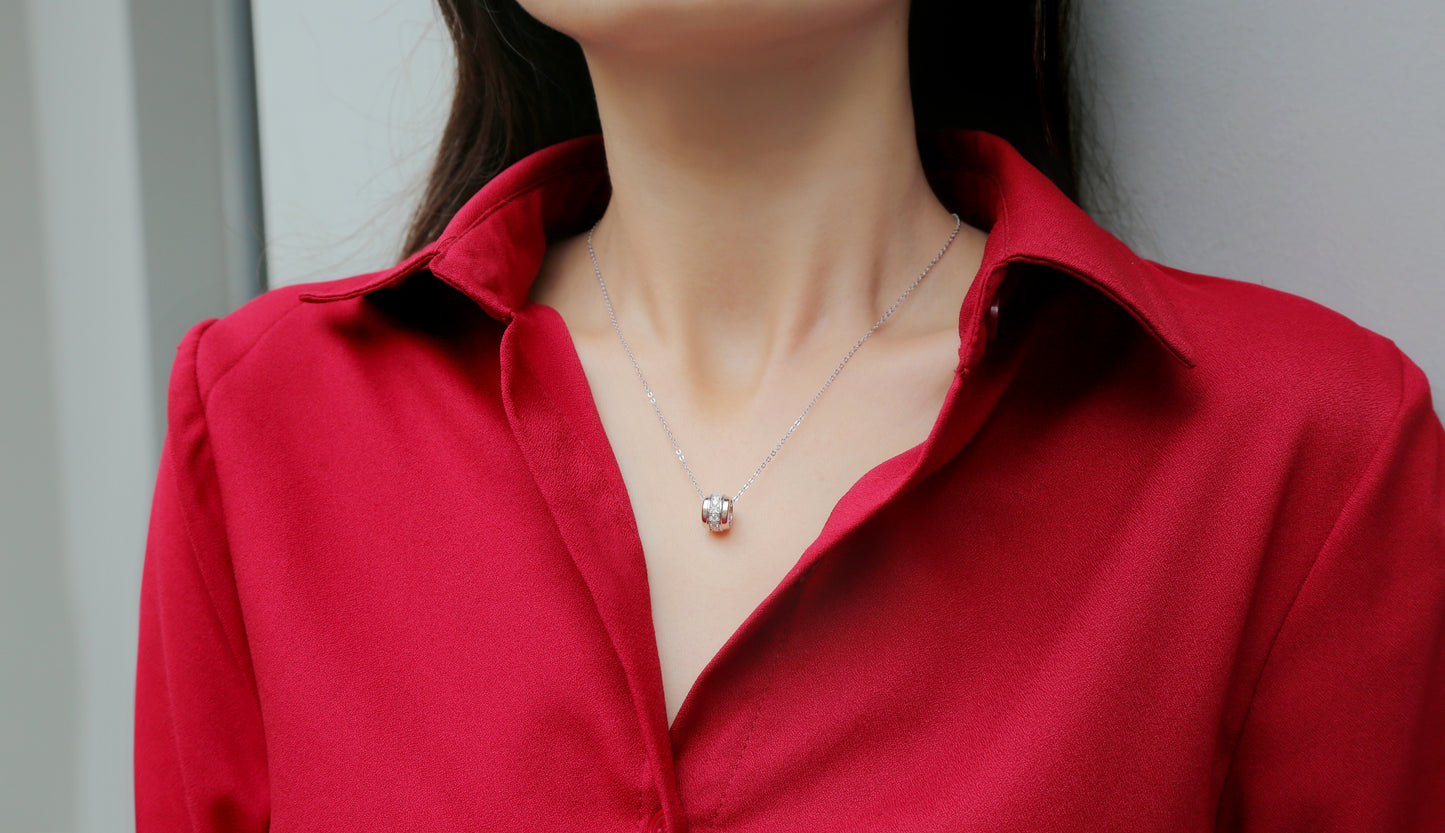 Moissanite Necklace 925 Sterling Silver-Necklace-DH COMPANY-1.0 ct-Dreamhjewlry