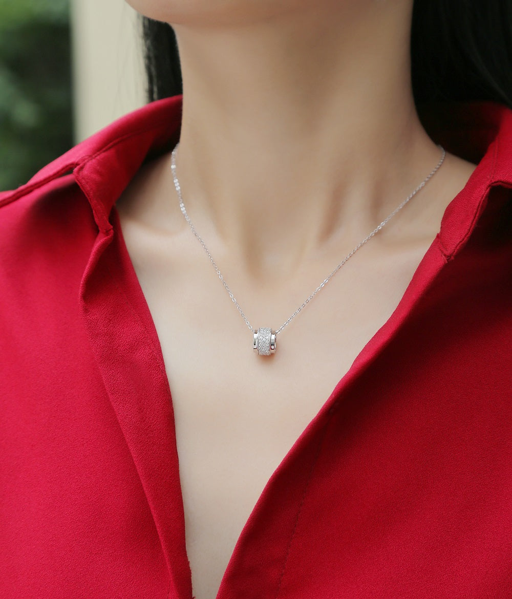 Moissanite Necklace 925 Sterling Silver-Necklace-DH COMPANY-1.0 ct-Dreamhjewlry
