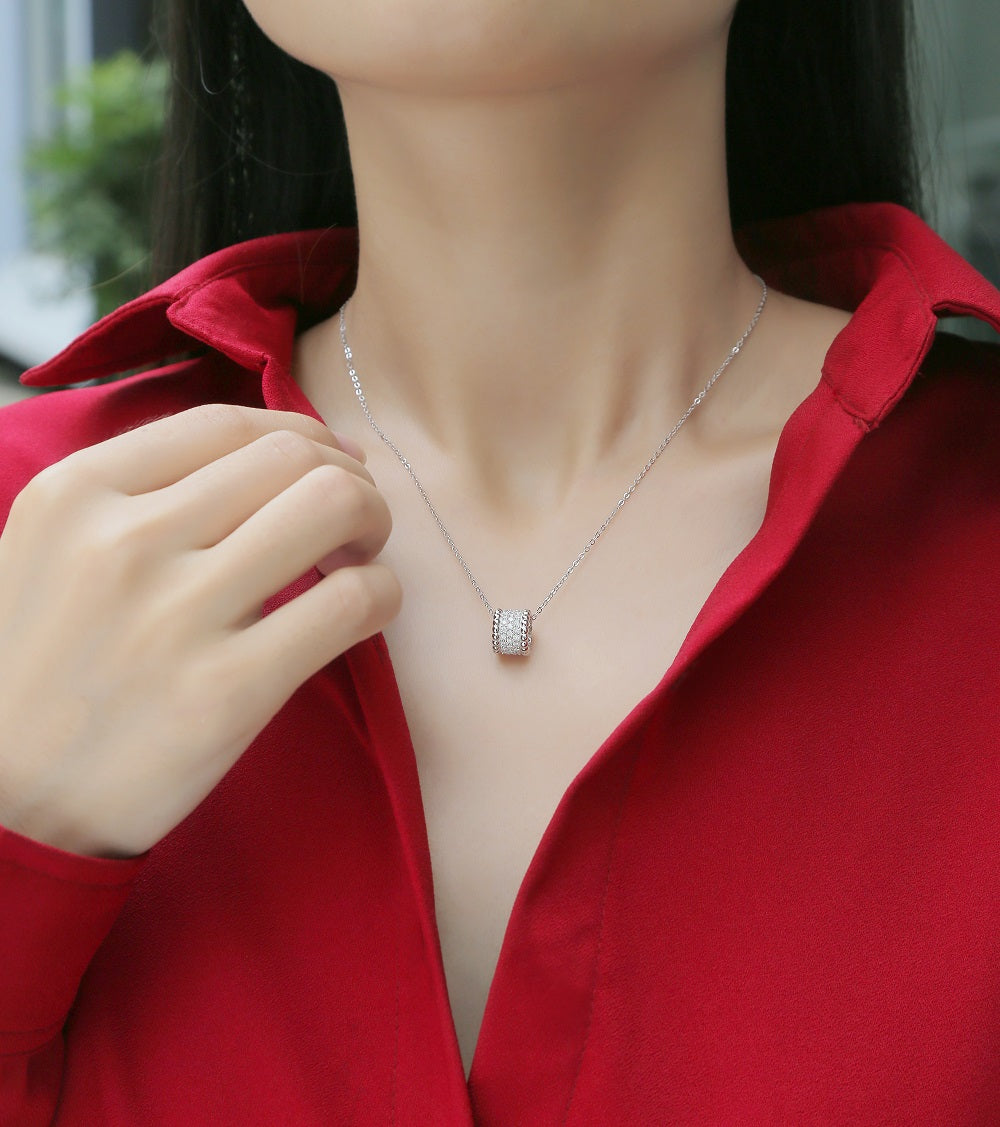 Moissanite Necklace 925 Sterling Silver-Necklace-DH COMPANY-1.0 ct-Dreamhjewlry