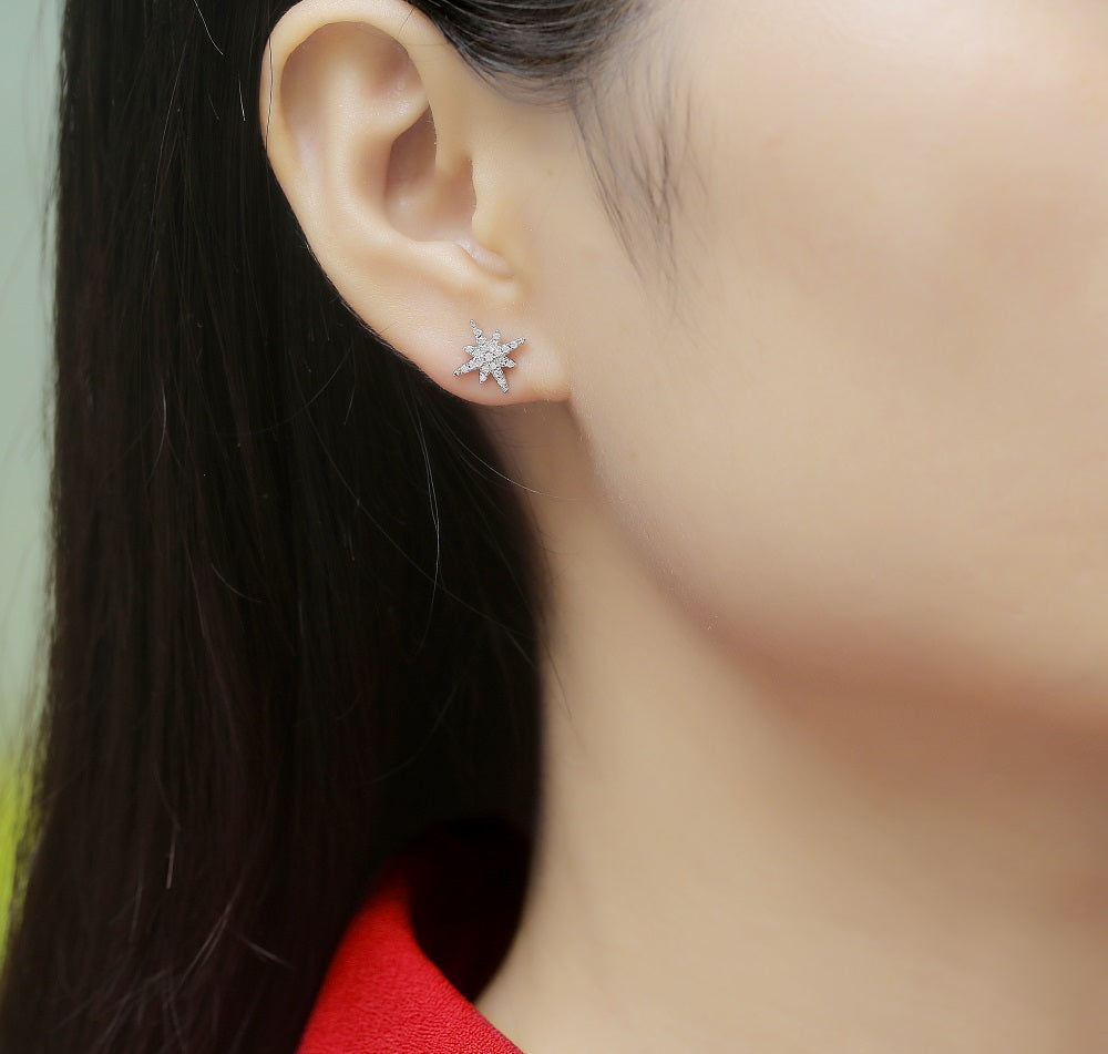 Moissanite Earrings 925 Sterling Silver-Earrings-DH COMPANY-0.5 ct-Dreamhjewlry