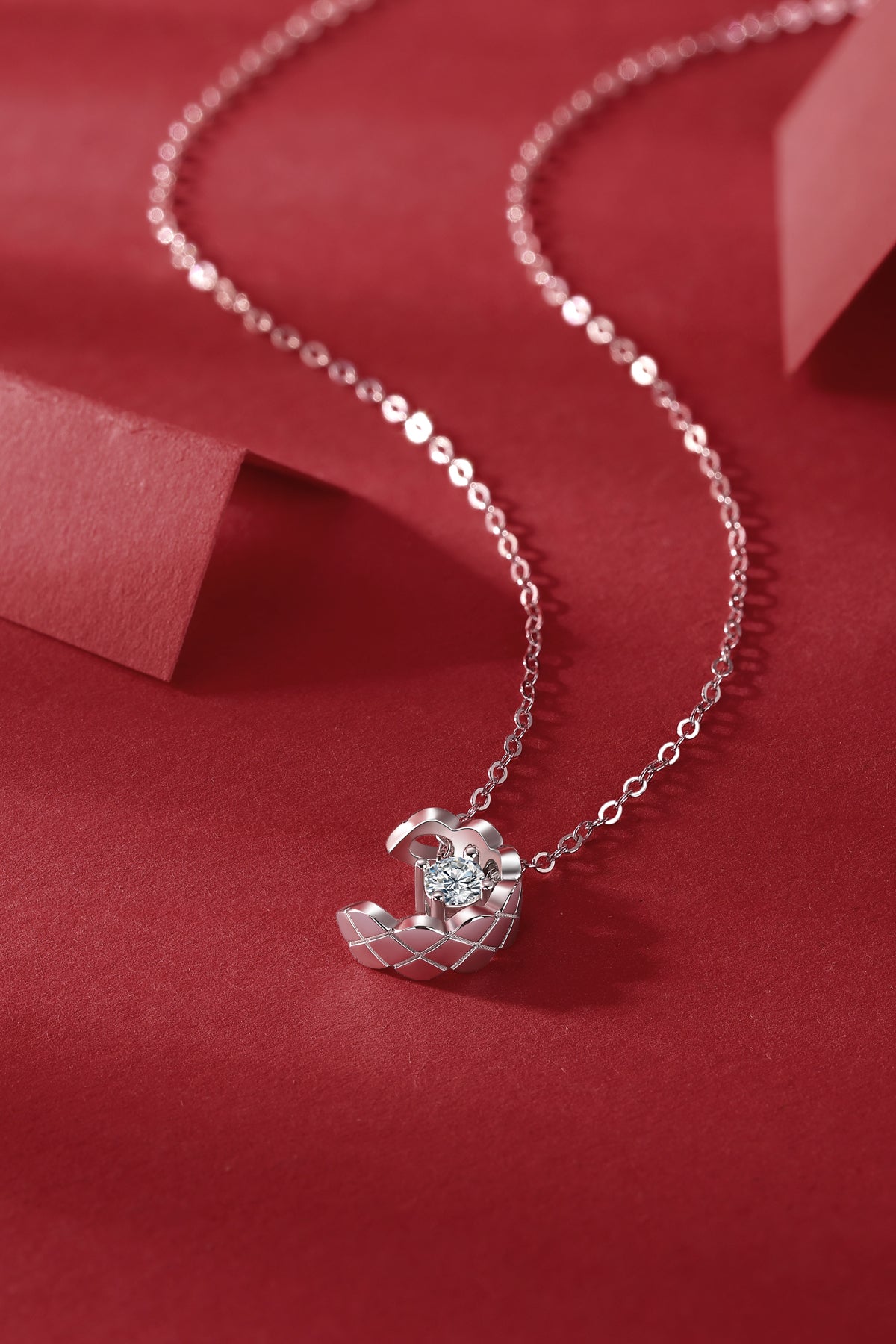 Moissanite Necklace 925 Sterling Silver-Necklace-DH COMPANY-1.0 ct-Dreamhjewlry