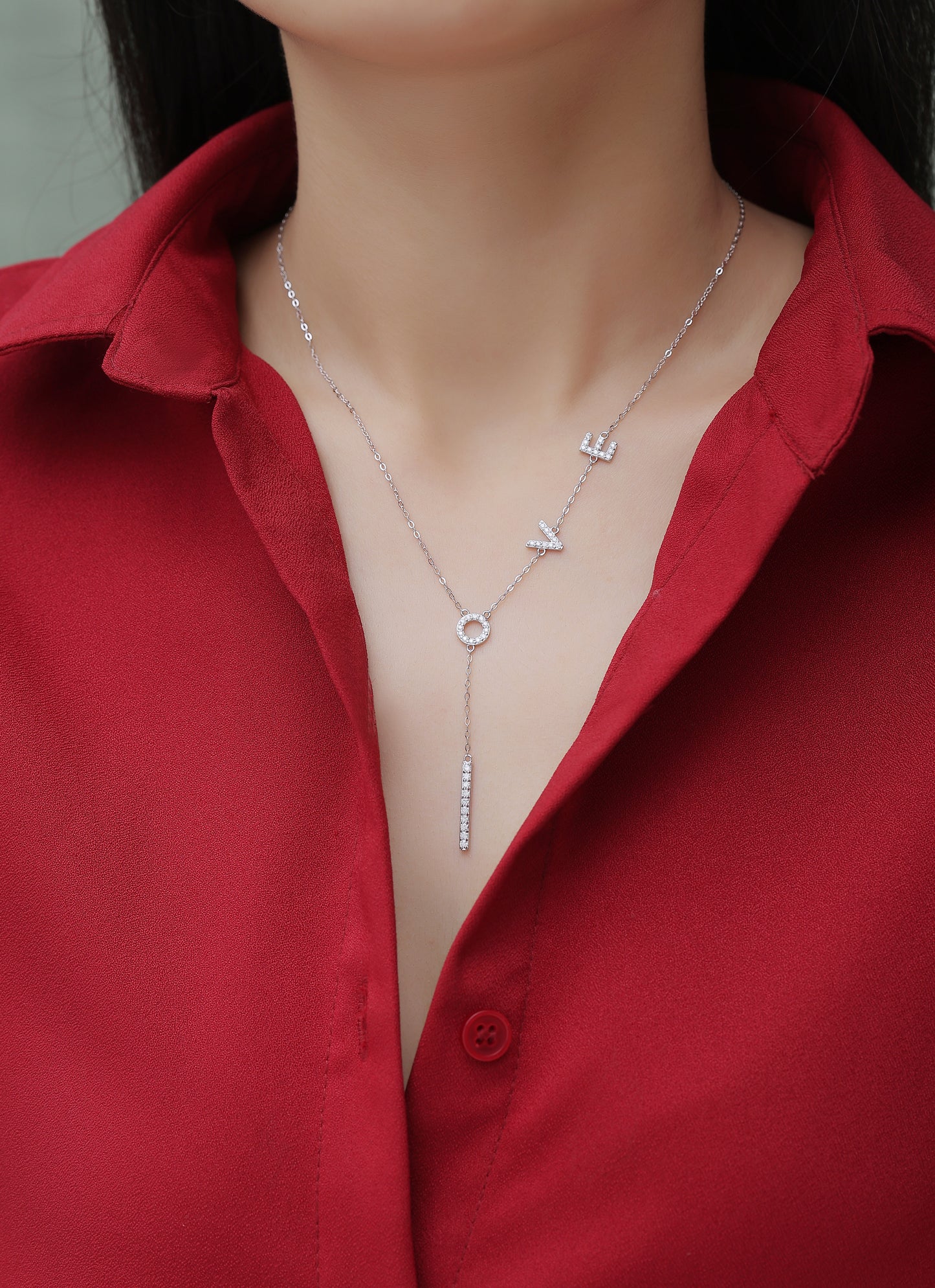 Moissanite Necklace 925 Sterling Silver-Necklace-DH COMPANY-1.0 ct-Dreamhjewlry