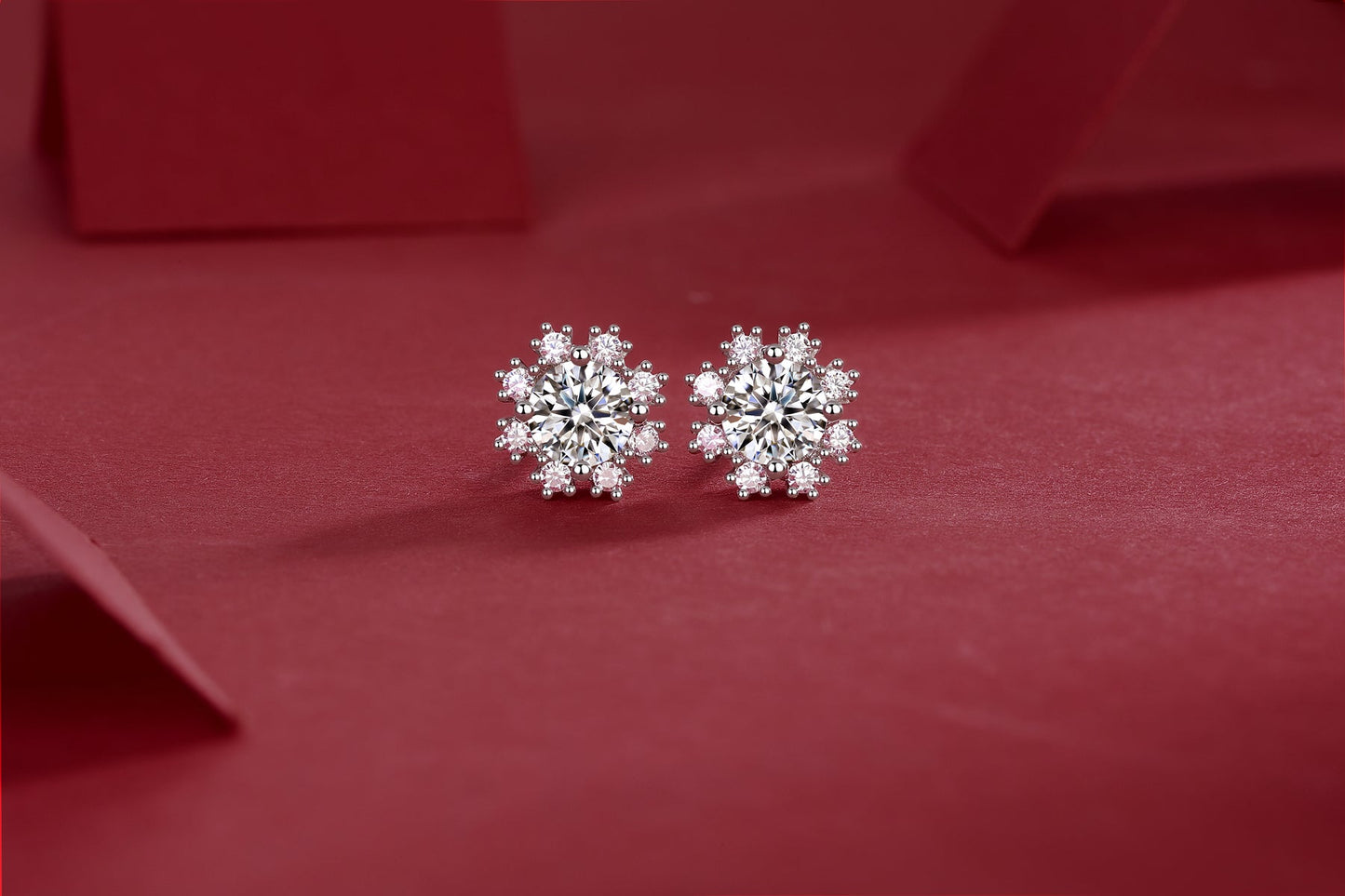 Moissanite Earrings 925 Sterling Silver-Earrings-DH COMPANY-0.5 ct-Dreamhjewlry