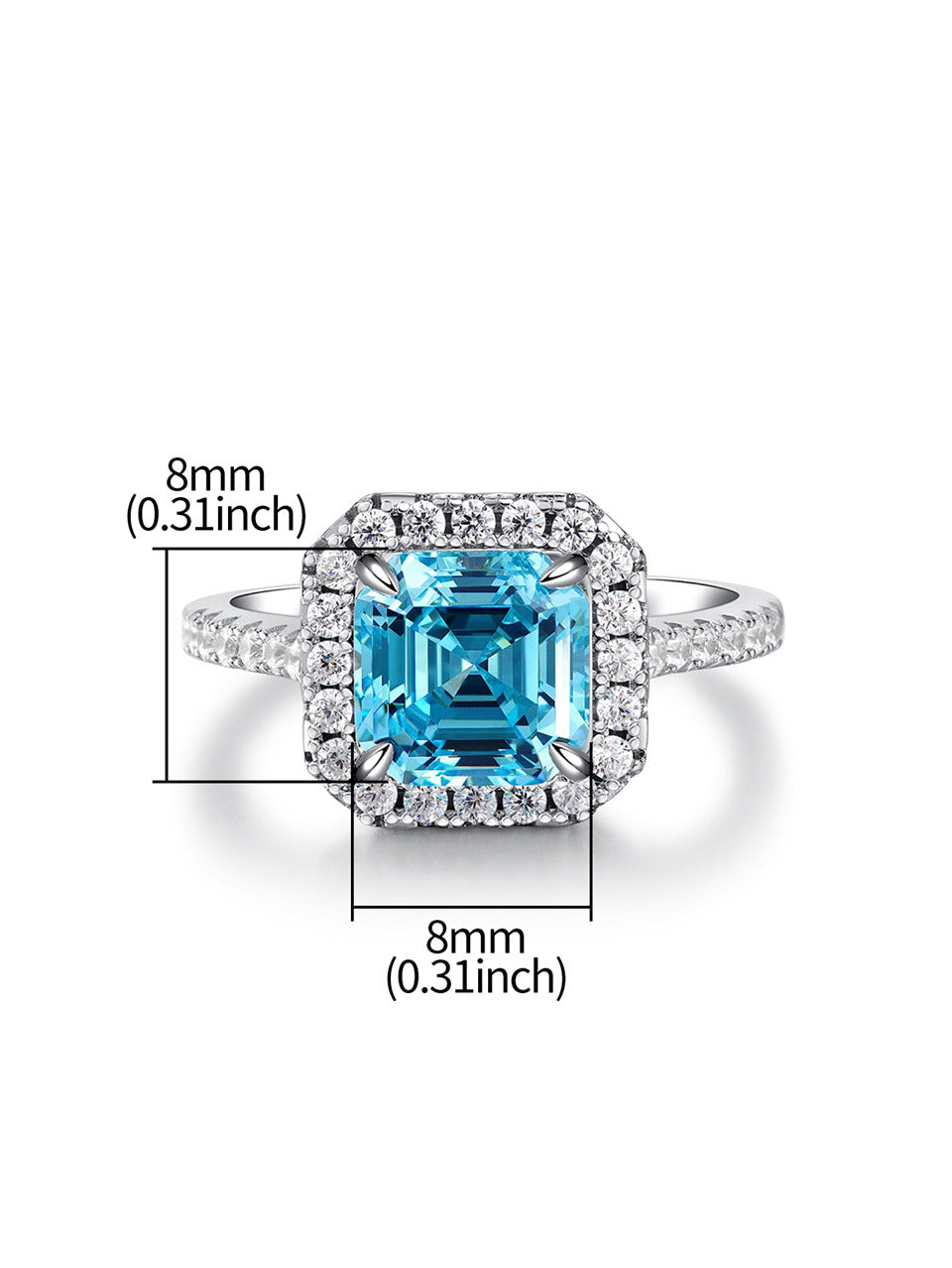 Asscher Cut Engagement Ring