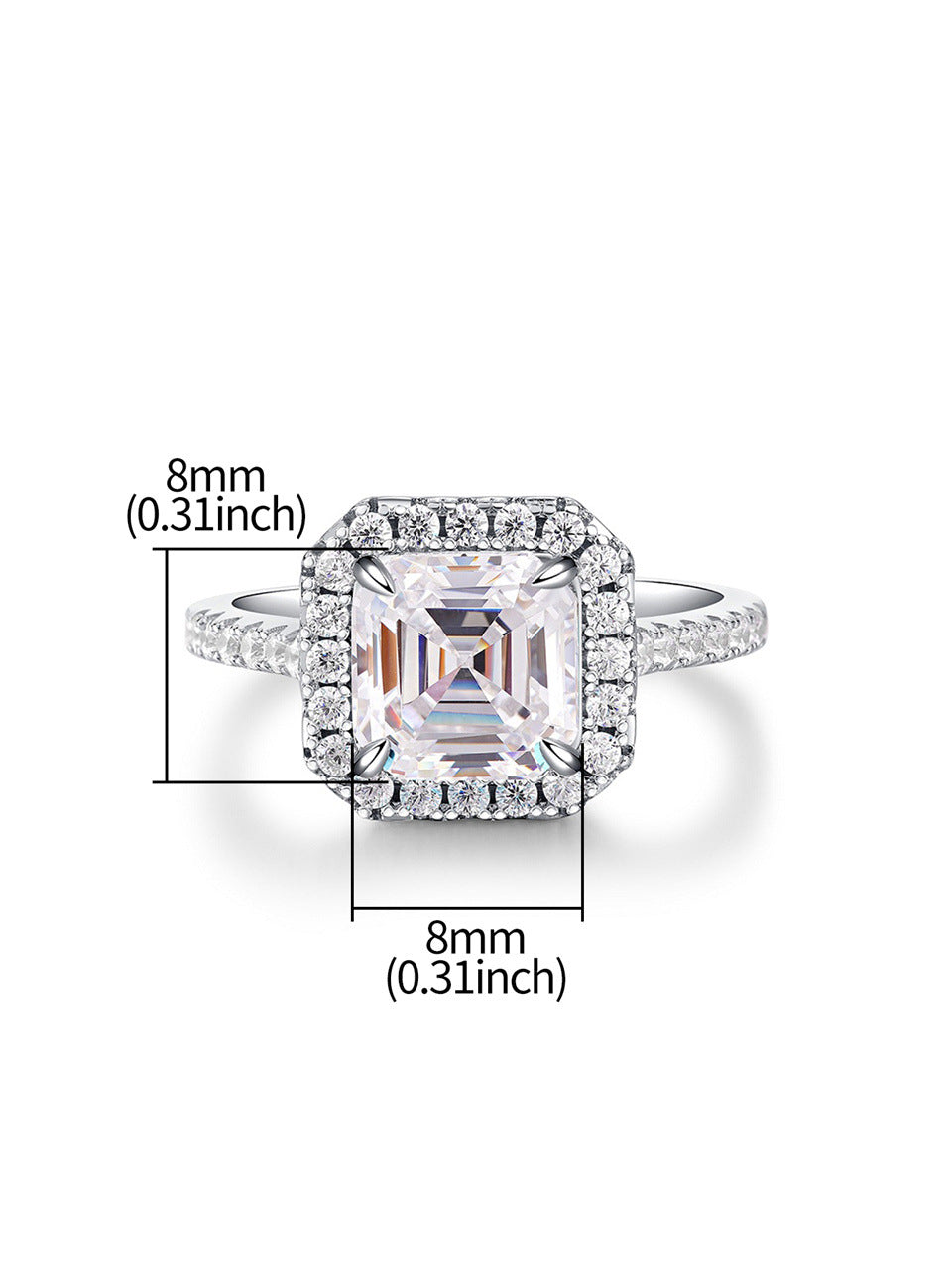 Asscher Cut Engagement Ring