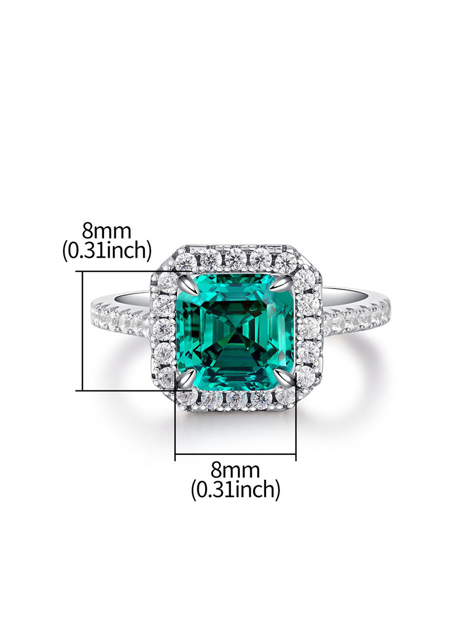 Asscher Cut Engagement Ring