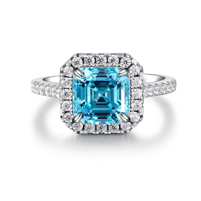 Asscher Cut Engagement Ring