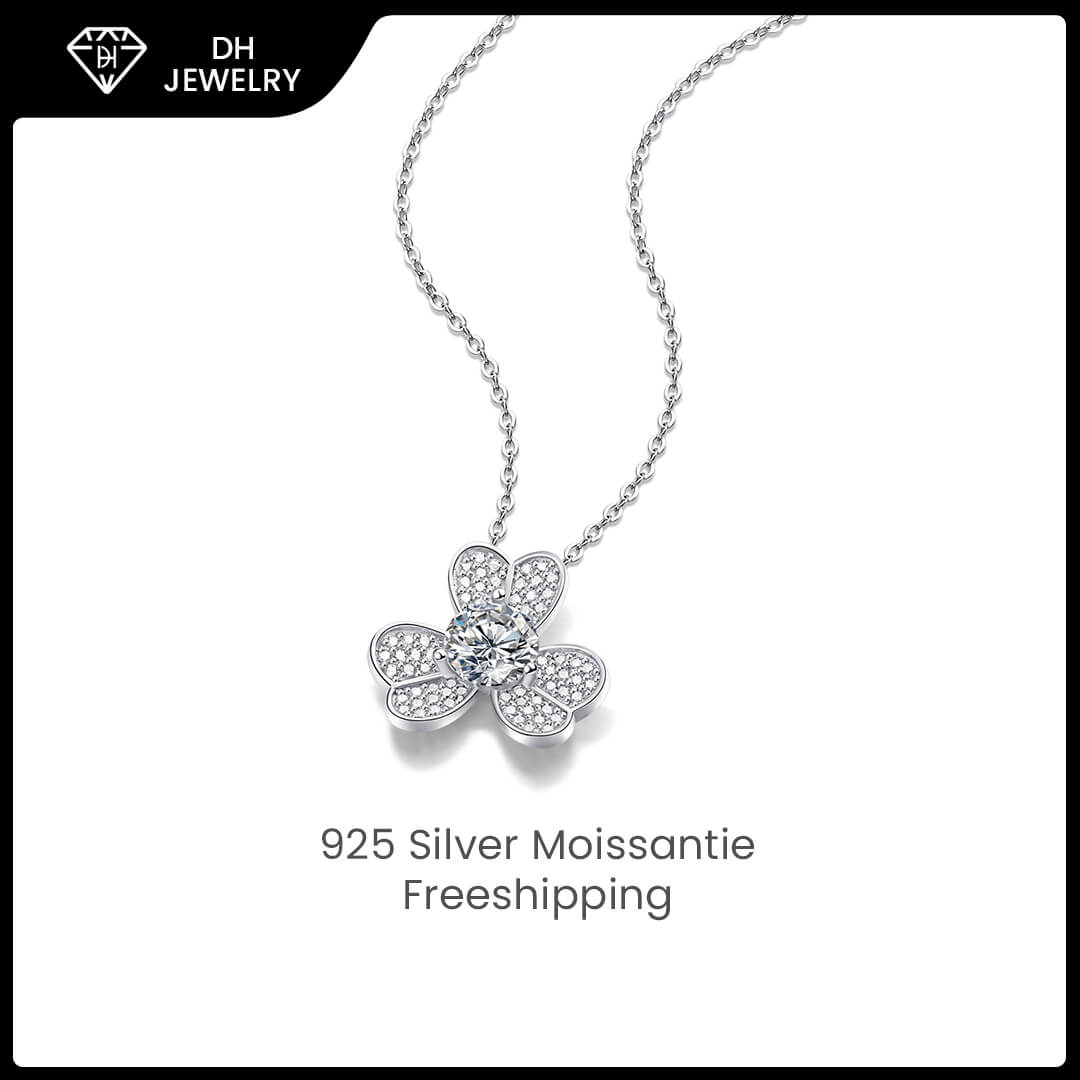 Moissanite Necklace 925 Sterling Silver-Necklace-DH COMPANY-1.0 ct-Dreamhjewlry