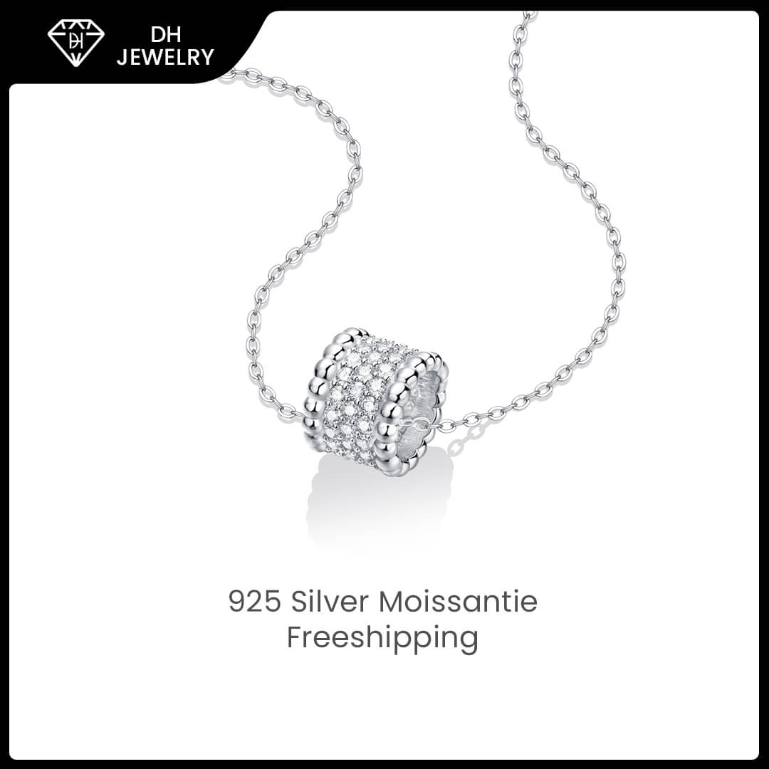 Moissanite Necklace 925 Sterling Silver-Necklace-DH COMPANY-1.0 ct-Dreamhjewlry