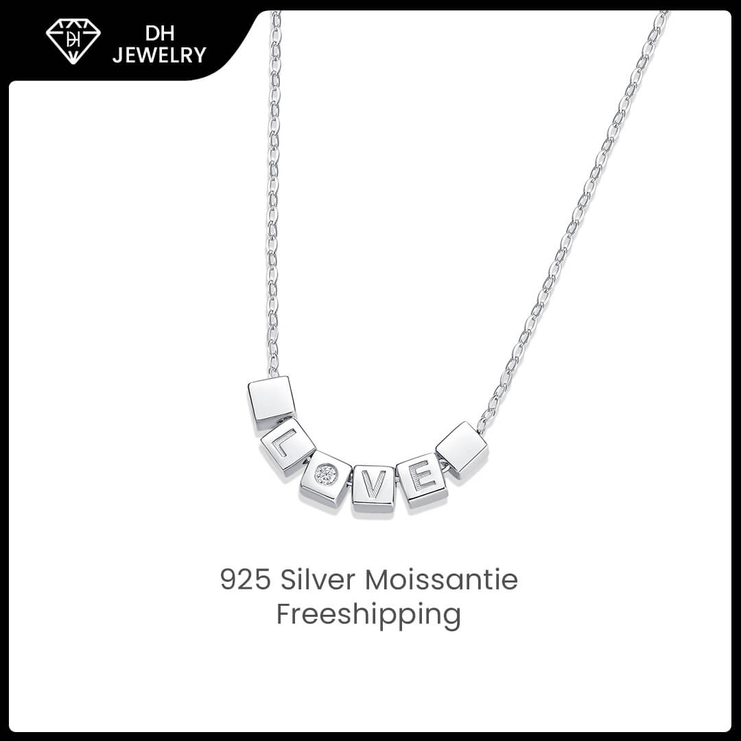 Moissanite Necklace 925 Sterling Silver-Necklace-DH COMPANY-1.0 ct-Dreamhjewlry