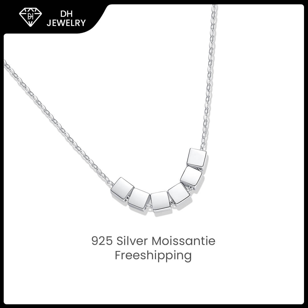 Moissanite Necklace 925 Sterling Silver-Necklace-DH COMPANY-1.0 ct-Dreamhjewlry