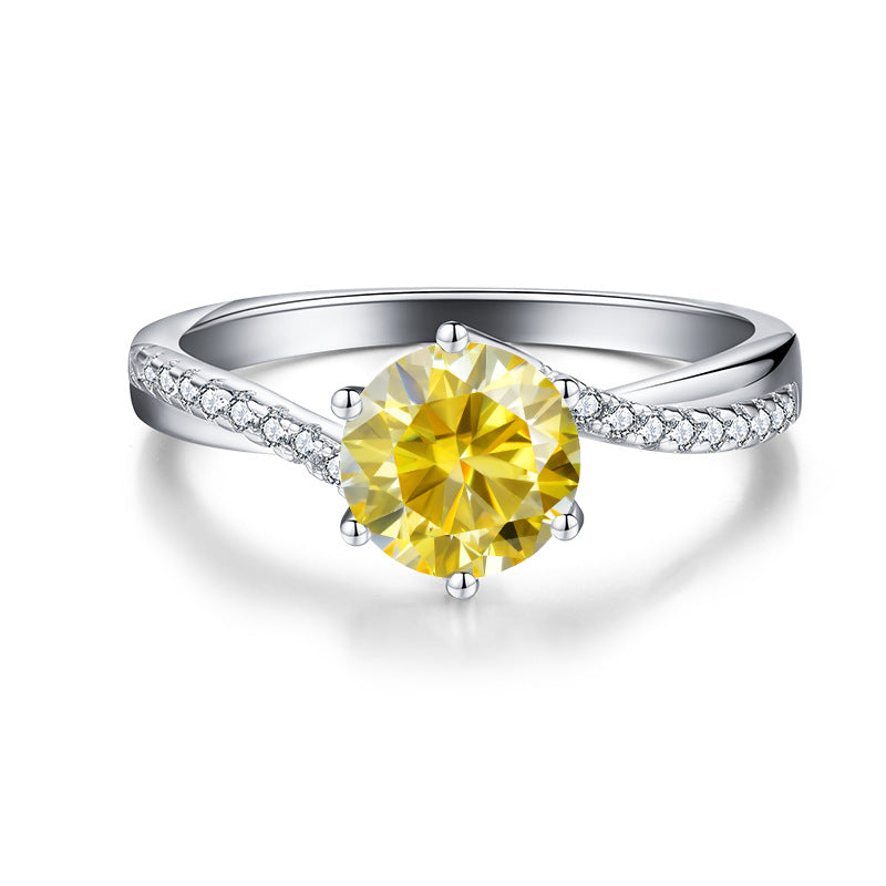 Engagement Ring Moissanite Ring Cross