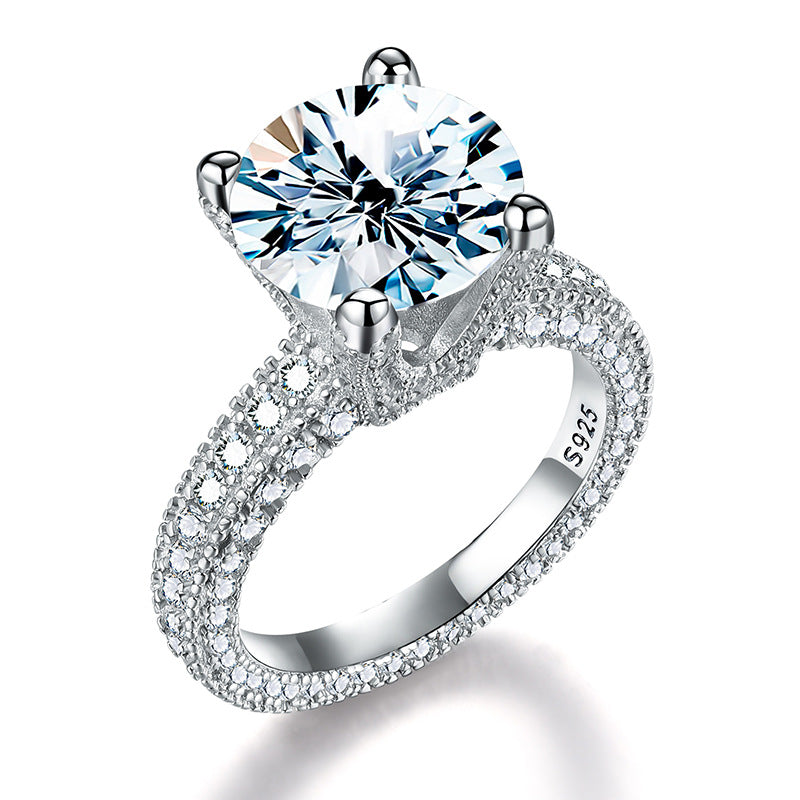 Moissanite Engagement Ring S925 5ct