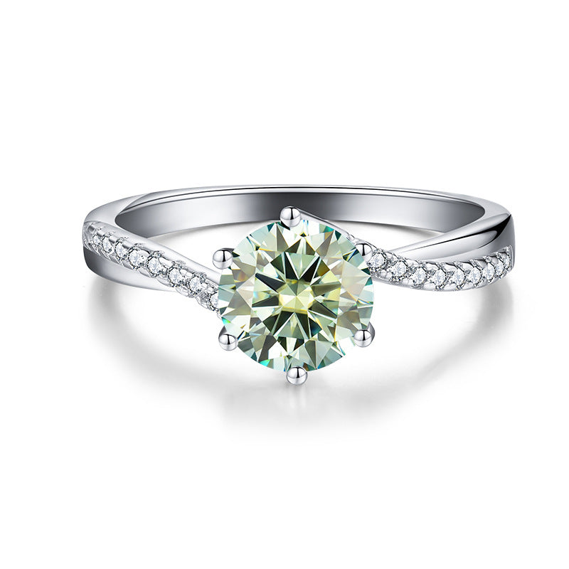 Engagement Ring Moissanite Ring Cross