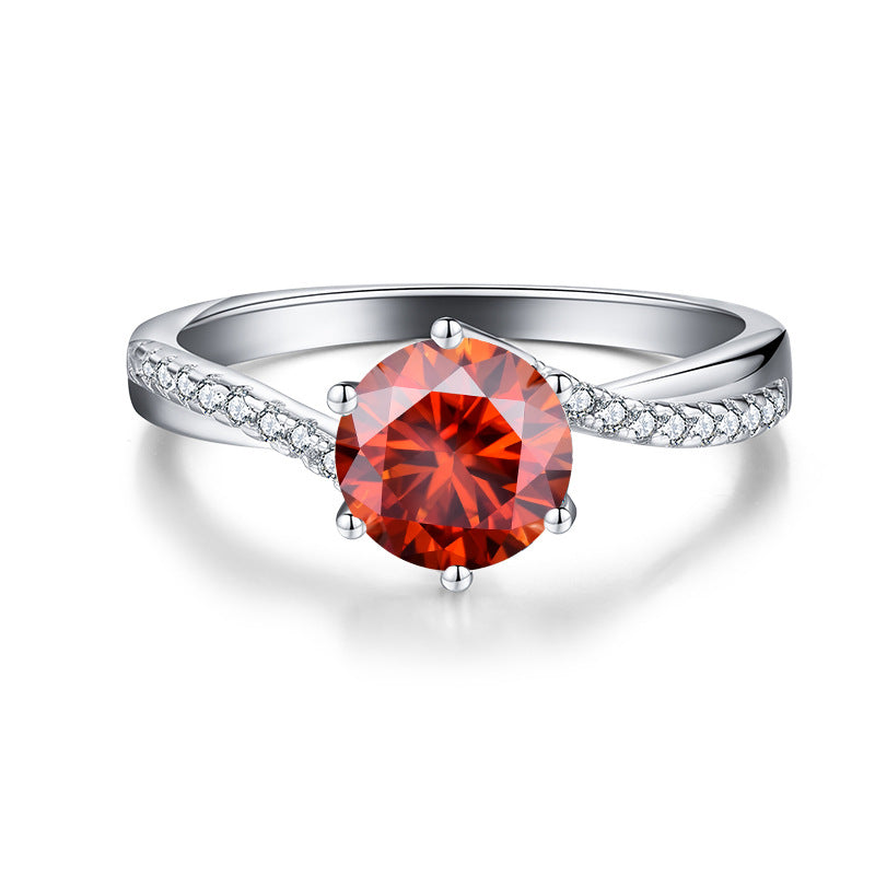 Engagement Ring Moissanite Ring Cross