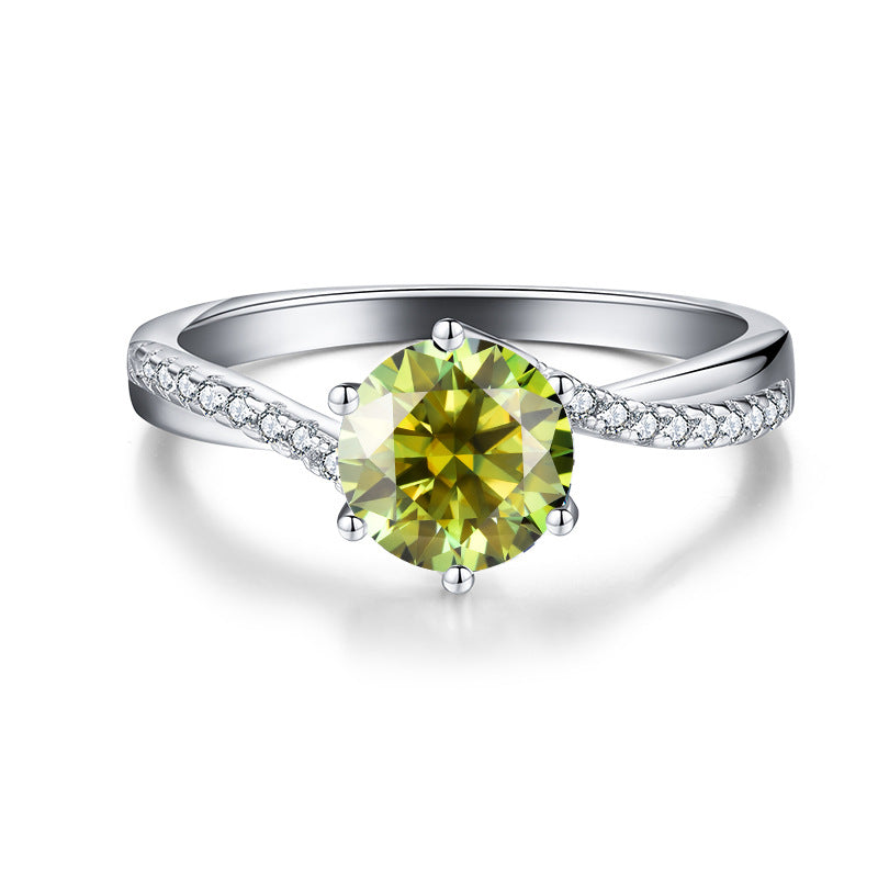 Engagement Ring Moissanite Ring Cross