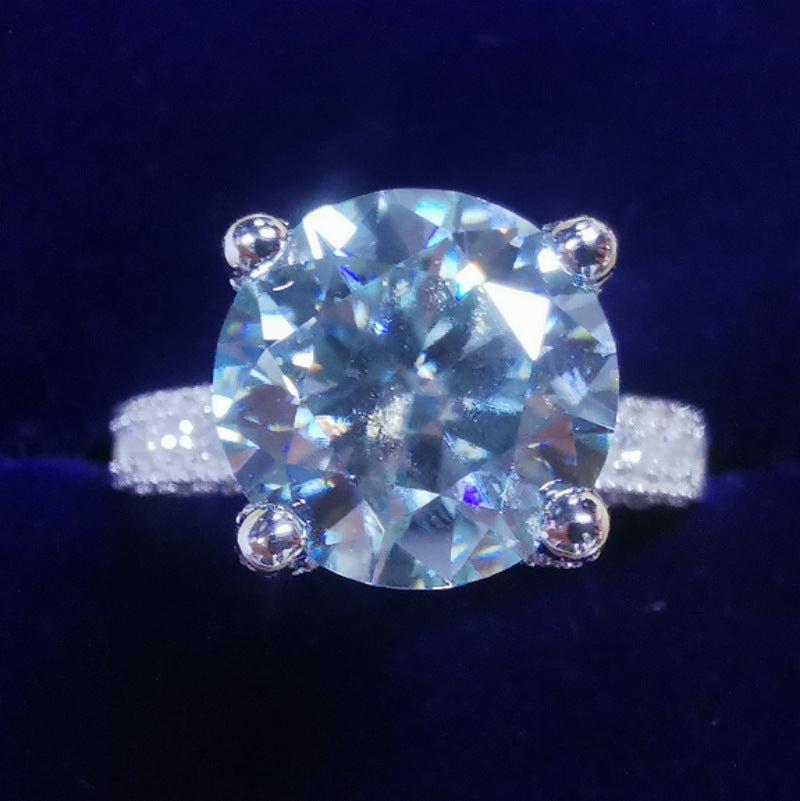 Moissanite Engagement Ring S925 5ct