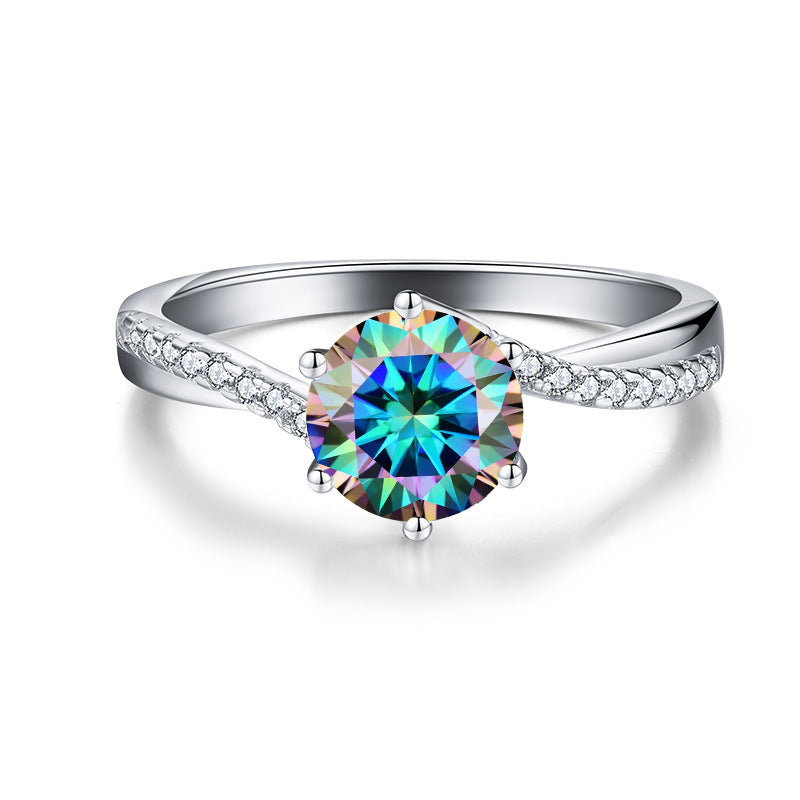 Engagement Ring Moissanite Ring Cross
