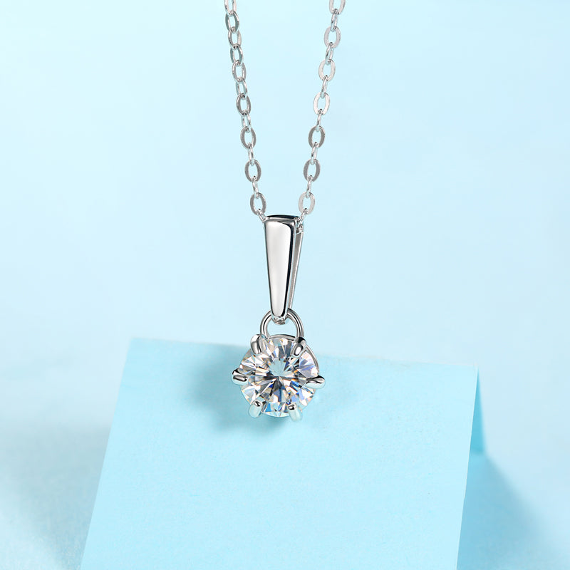 Moissanite Necklace 925 Sterling Silver-Necklace-DH COMPANY-1.0 ct-Dreamhjewlry