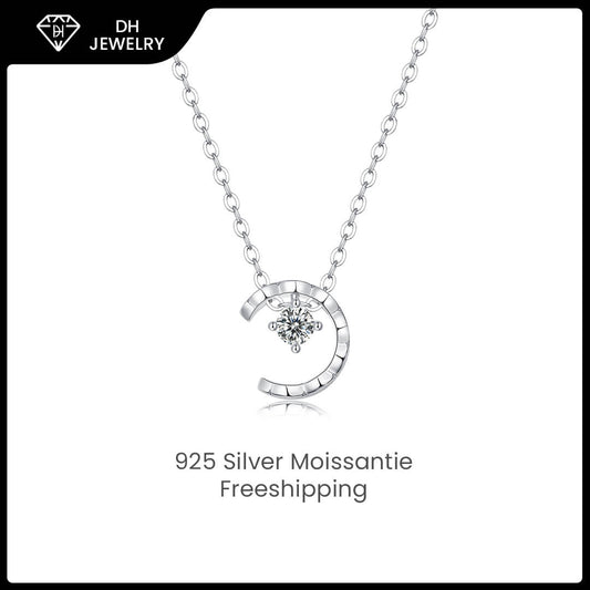 Moissanite Necklace 925 Sterling Silver-Necklace-DH COMPANY-1.0 ct-Dreamhjewlry