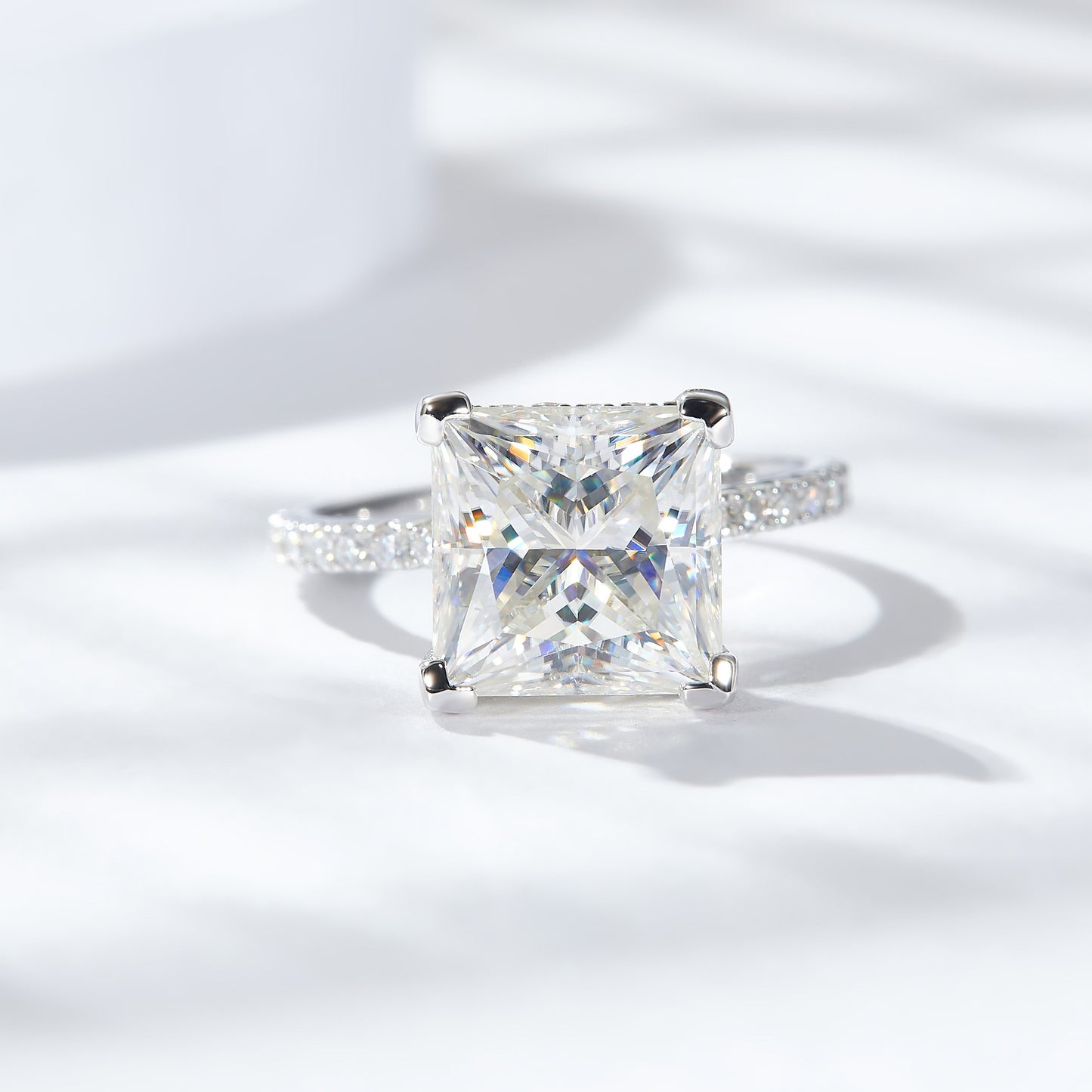 Princess Cute Moissanite Engagement Ring