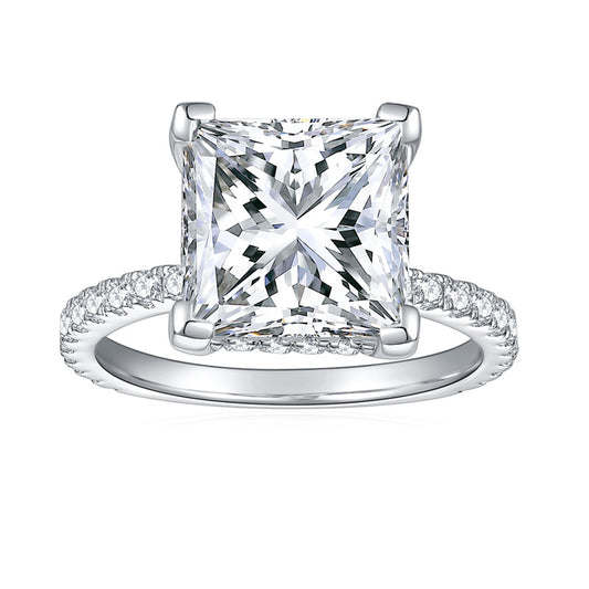 Princess Cute Moissanite Engagement Ring