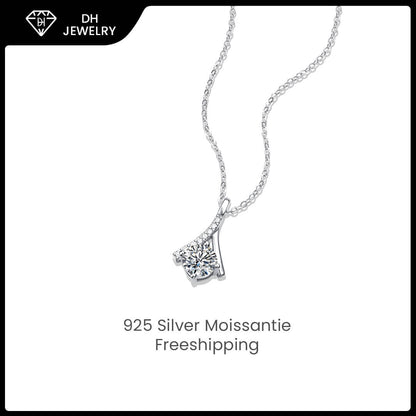 Moissanite Necklace 925 Sterling Silver-Necklace-DH COMPANY-1.0 ct-Dreamhjewlry