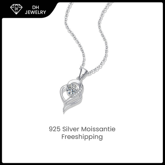 Moissanite Necklace 925 Sterling Silver-Necklace-DH COMPANY-0.5 ct-Dreamhjewlry